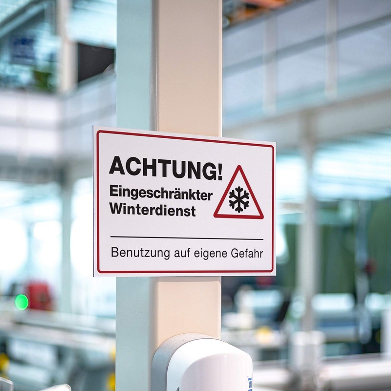 STEMPEL-FABRIK (White, Aluminium Composite Sign, 300 x 200 x 4