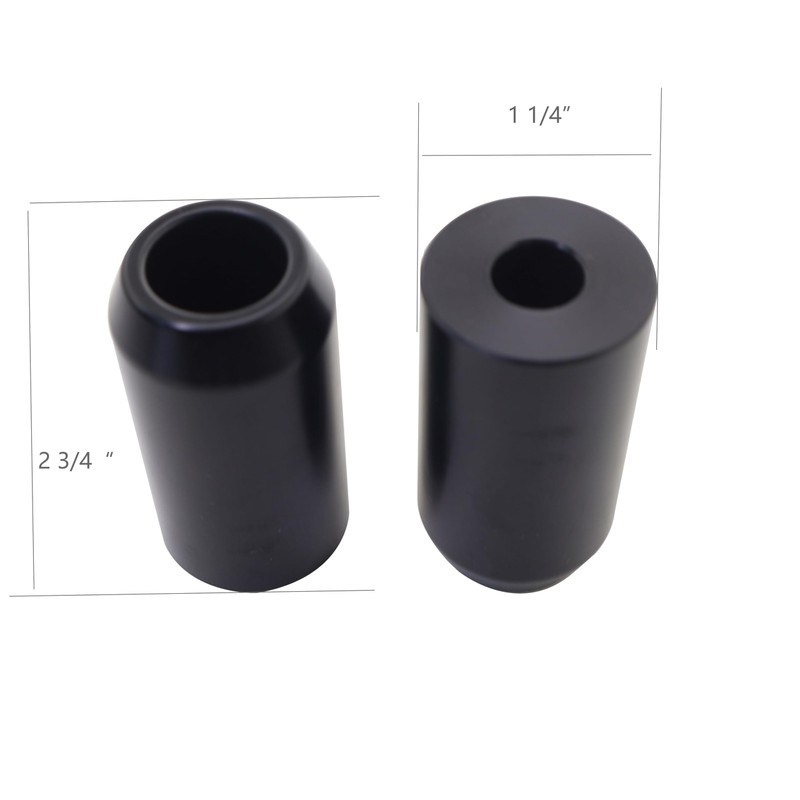 WLZW Black 2pcs Motorcycle Crash Bar Guard Ball Engine Guard