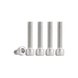 TOP-VIGOR 6Pcs Hexagon Socket Head Cap Screws, M6 x 60mm 304 Stainless Steel Replacement Machine Fastener Screws for Bicycle Motorcycle Repair, Professionals Landlords Repairmen