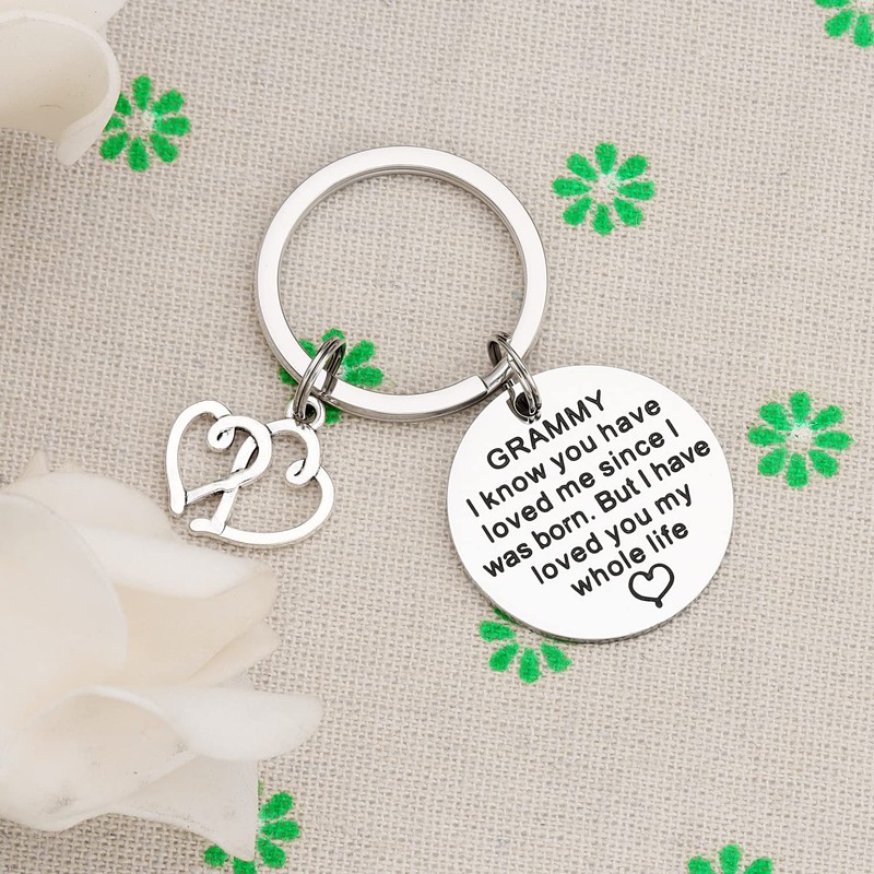 AHAETH Grammy Gift Keychain Best Grammy Ever Key Chains for
