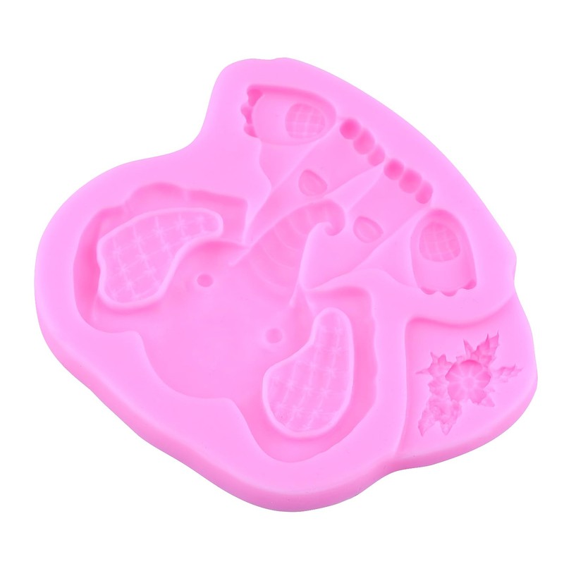 MIYAHOUSE Safari Animal Fondant Mold Giraffe Lion Silicone Molds Set