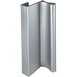 6" Satin Anodized Aluminum Pull with 7/16" Lip for Sliding Glass and Panel Doors