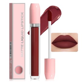BINGBRUSH Super Stay Matte Longwear No-Budge Liquid Lipstick Makeup,Highly Pigmented Color and Instant Shine, Cheeky, Soft Matte Lip Cream Lightweight Lipgloss (23#, Pack of 1)