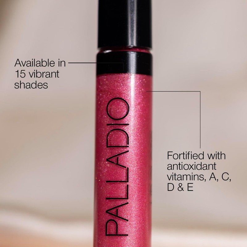Palladio Brillo de Labios Pink Pearl con Vitamina E y