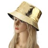 Joylife Metallic Bucket Hat Trendy Fisherman Hats Unisex Reversible Packable