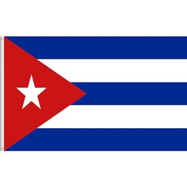 Lixure Cuban Flag 2 x 3 FT, 60 x 90 cm Bandera de Cuba Banner, Flag of Cuba, Polyester for Outdoor, Vivid Color, Fade Proof, Durable, with 2 Brass Grommets