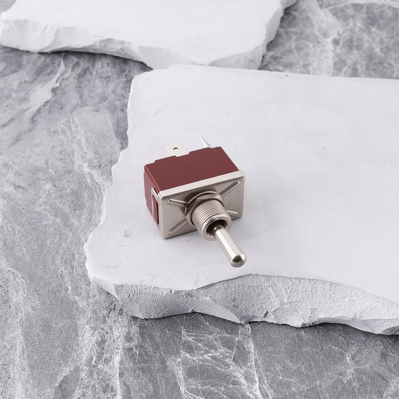 YINETTECH 1Set DPDT Waterproof Momentary Toggle Switch, (ON)-Off-(ON) 12V 30A