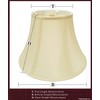 Royal Designs, Inc. Rectangle Cut Corner Hardback Lamp Shade, HB-810-12BLK/GL,