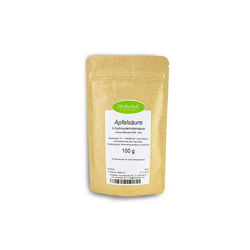 Malic Acid 500 g by Herbathek as Apple Juice Substitute,