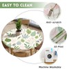 Odot Waterproof Round Tablecloth 140cm,Outdoor Table Cloth with Elastic Edged,