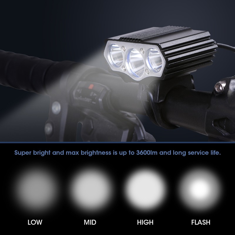 3600LM USB LED Bike Bicycle Headlight Front Lamp for Outdoor