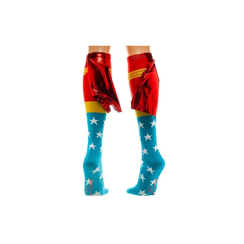 Wonder Woman Cape Knee High Socks 1 x 1in