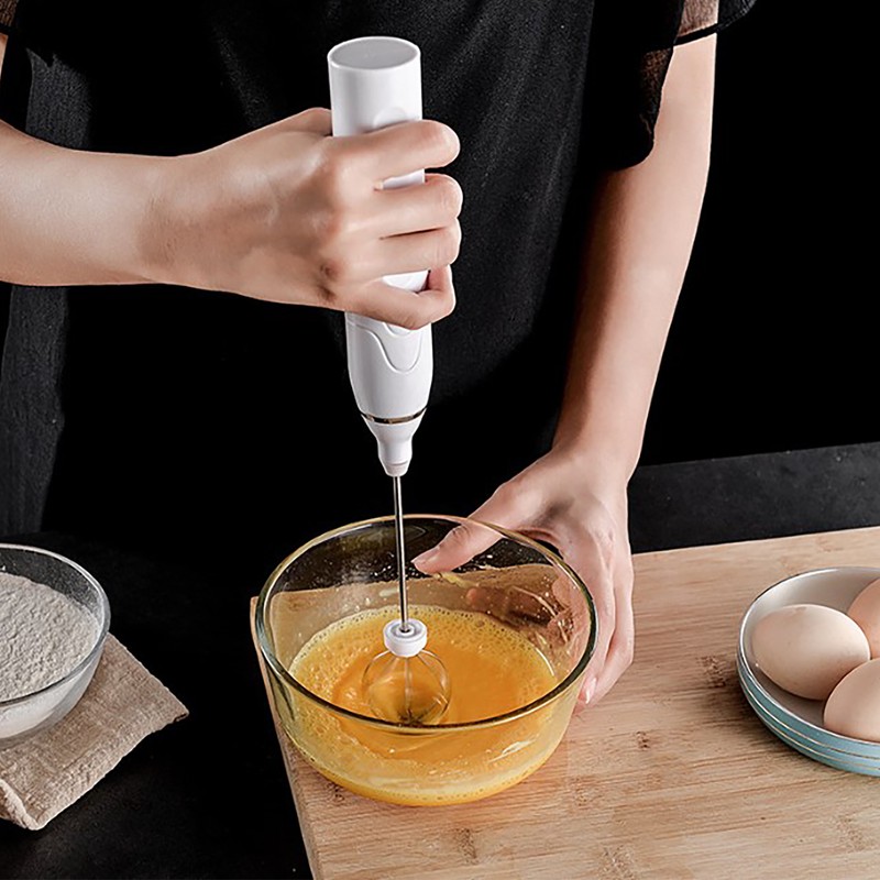 Electric Hand Mixer USB Rechargeable Automatic Egg Beater Milk Frother