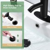 HOZKUY Matte Black Bathroom Faucet Single Hole Bathroom Sink Faucet
