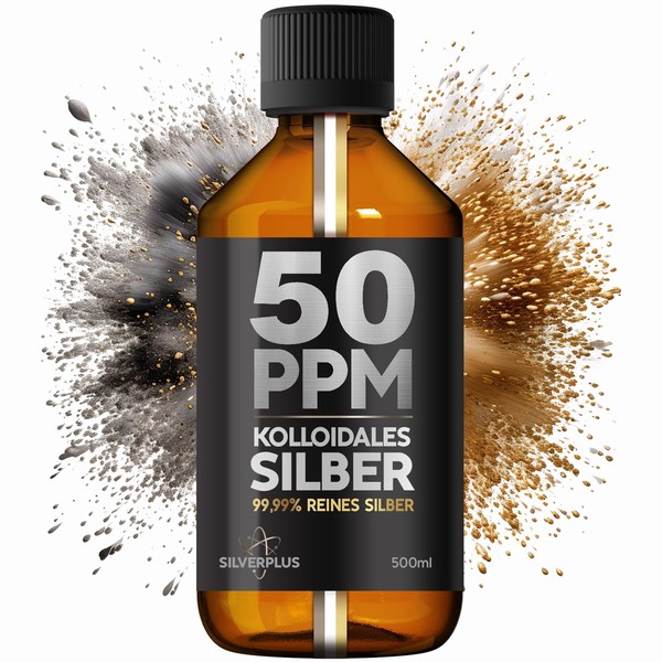 Colloidal Silver 50 PPM ● 500 ml ● Silver Water