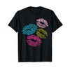 Vintage Leopard Print Lips 1980 Theme Party Eighties T-Shirt