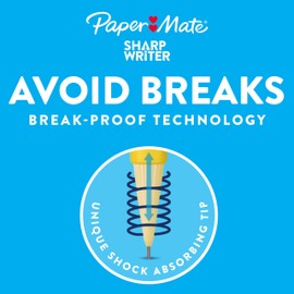 Paper Mate SharpWriter Mechanical Pencils | 0.7 mm #2 Pencil | Pencils for School Supplies, Yellow, 36 Count