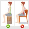 Bamboo Shower Bench, Non-Slip Shower Stool & 450 lbs, Waterproof