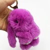 Unpafcxddyig Bunny Keychain Cute Soft Artificial Fur Keychain Car Handbag
