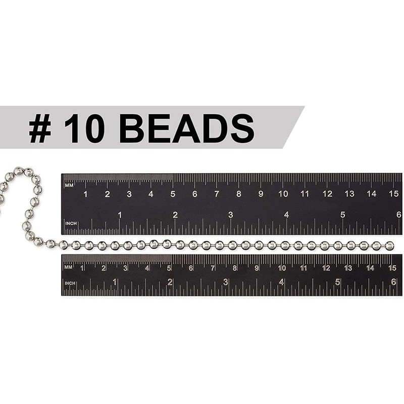 Plastic Ball Bead Chain Cord Roll - 1,000 Feet Spool