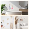 GOMAKERER 4 Pcs Bow Hooks for Wall, 2.6x2.6Inch Gold Coat