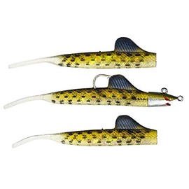 Panther Martin Big Fin 3-in-1 EEL Tail Weed Less Swimbaits, Bunker Fury, 1 oz