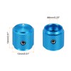 sourcing map 3 Pcs Aluminium Potentiometer Knobs, 1/4" (6mm) Universal