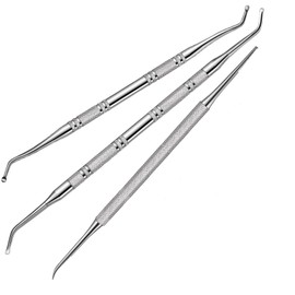 Keyan Nail File, Nail Scalking Remover, Stainless Steel, Nail File, Nail File, Sonde, Nail Care, For Toenails, Toenail Care Set