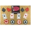 Poker Casino Toppers- 12 pcs Icing Cupcake Topper Decoration Handmade