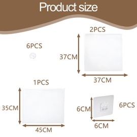 3 PCS Baby Bath Toy Storage,with 6 Transparent Suction Cups 6 Grab Hooks Wall Mounted Bathroom Toy Storage, Foldable and Durable Bath Toy Net Suitable for Balcony Bathroom