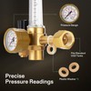 VIVOSUN Hydroponics CO2 Regulator Emitter System with Solenoid Valve Flowmeter