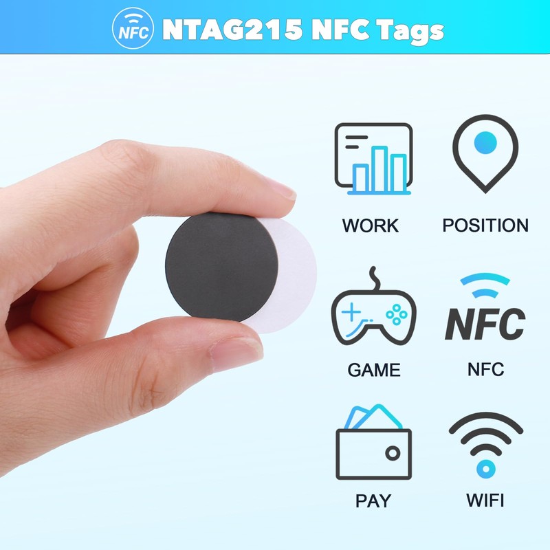 JIANTA Pack of 30 NFC Tags, 540 Bytes NFC Tag