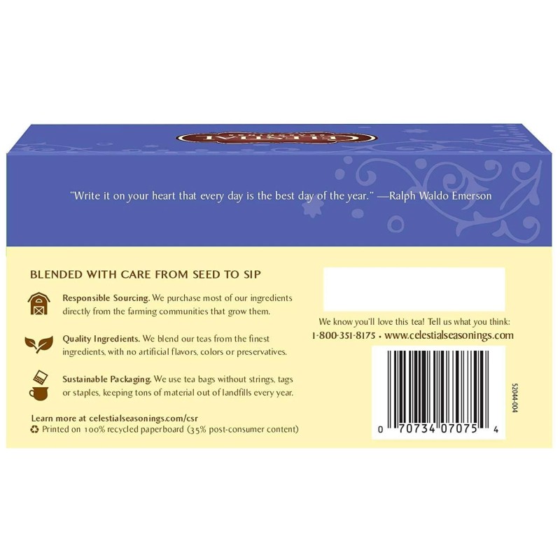Celestial Seasonings True Blueberry Herbal Tea Pack Of 3 20