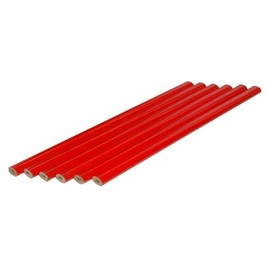 6-piece Carpenter's Pencil Set, 25 cm