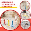 Rindion 3PCS Baby Pull Up Rings, Standing Walker Exercises Assistant