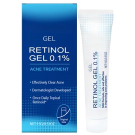 Retinol Gel Anti Acne Treatment – Retinol Acne Treatment Gel & Skin Soothing Cream with Hydrating Formula, Spot Cream for Acne & Blemishes, Lightweight Anti acne gel for Clear Skin