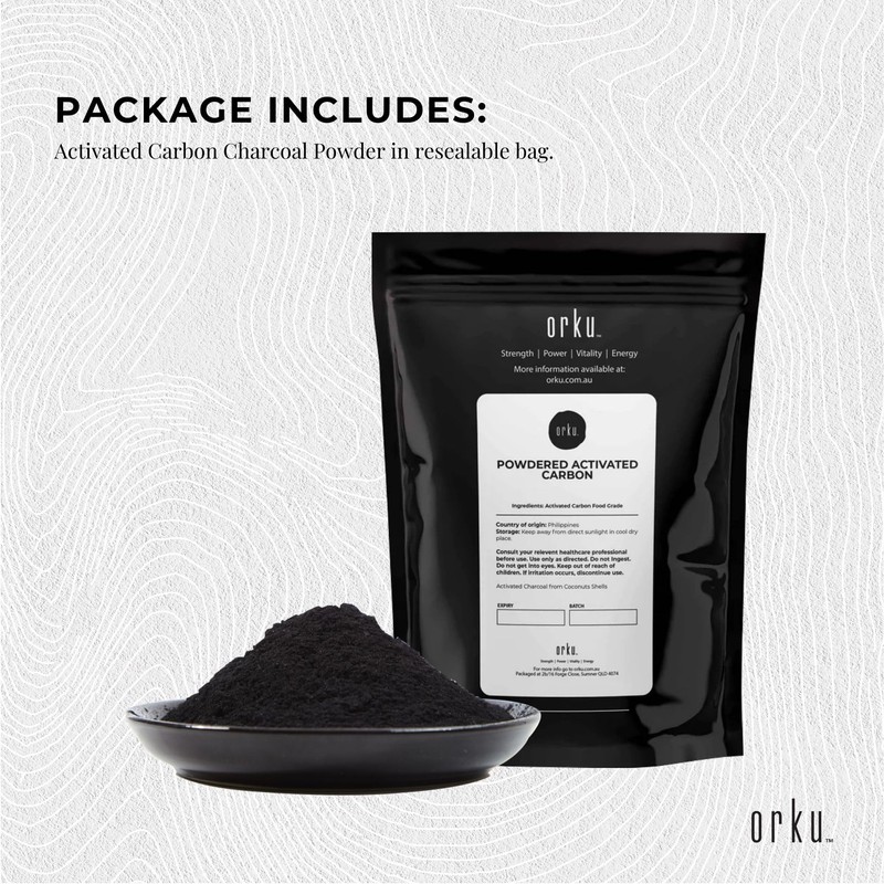 100g Granular Activated Carbon GAC Coconut Shell Charcoal - Water