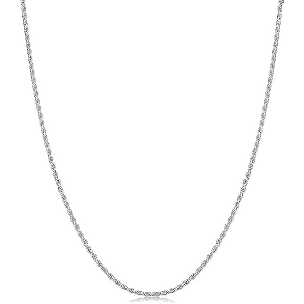 Y'all Sterling Silver Chain: 1.5mm thick, 16" length, a stylish
