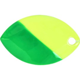 Yakima Bait Mulkey's Mini Guide Flash Spinner Blades - Size 3.5 Chartreuse Green