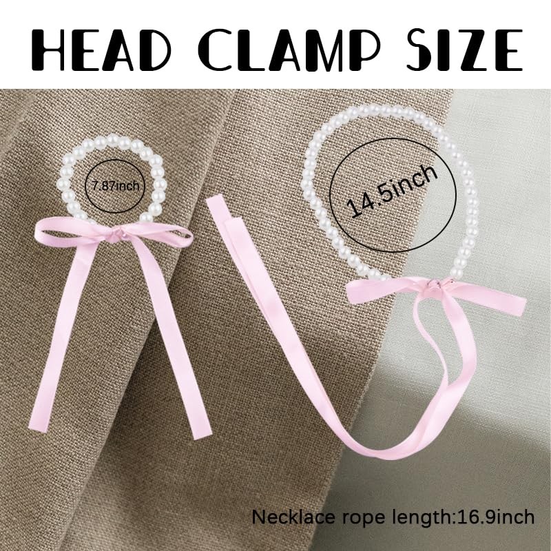 Bow Pearl Choke Necklace Chain Pearl Beaded Bracelets for Women