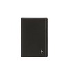 Hazzys Men's Accessory Black Contrast Point Leather Card Wallet HJHO6F336BK