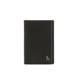 Hazzys Men's Accessory Black Contrast Point Leather Card Wallet HJHO6F336BK