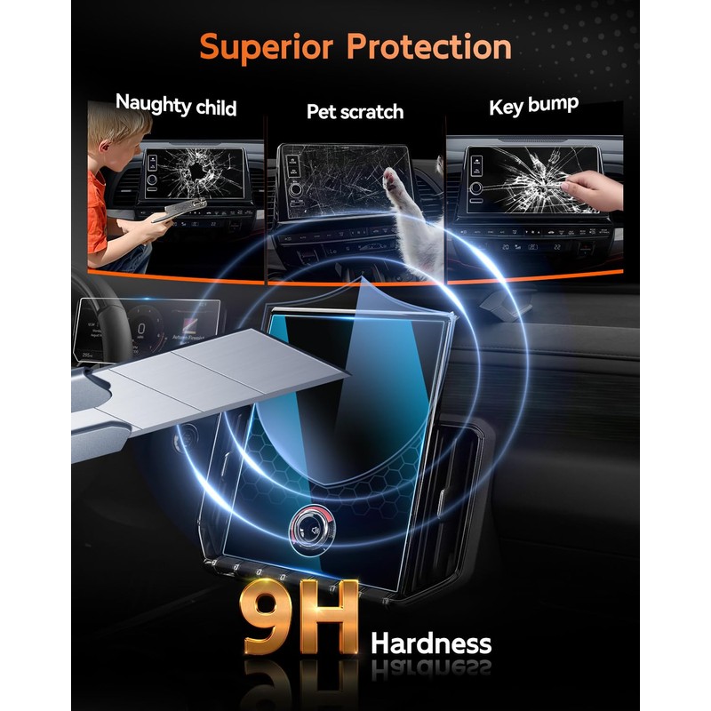 CDEFG 3PCS for 2024 2025 2026 GMC Acadia Screen Protector,