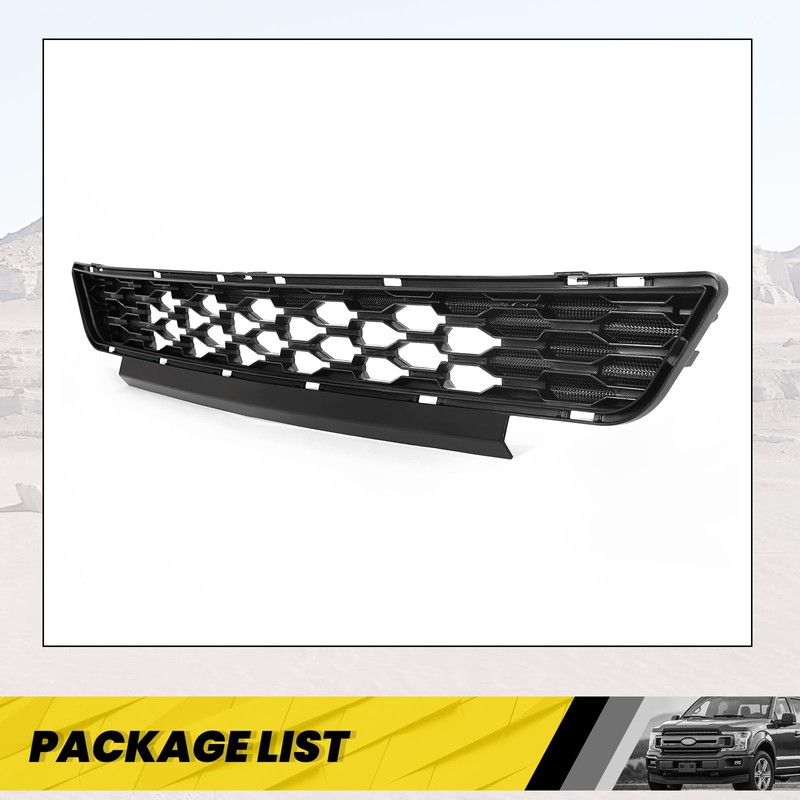 KUAFU Lower Radiator Front Grille Grill Compatible with 2015-2017 Ford