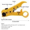 mxuteuk Coax Cable Crimper Kit Adjustable RG6 RG59 RG11 75-5