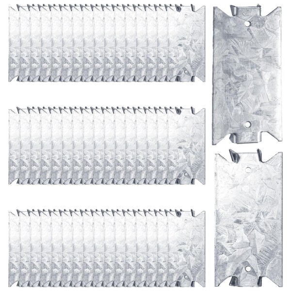 ZAVOOS 50 Pieces Nail Plates, 1.5 x 3 Inch Nail