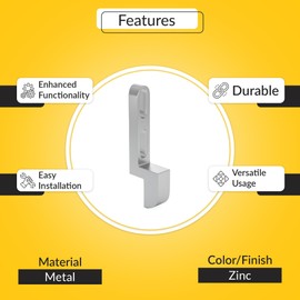 Brixwell 12-212-XCP2 5/16 in. Patio Door Strike Keeper Zinc - pack of 2