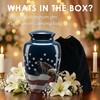 Handcrafted Urn for Human Ashes, Large Decorative Cremation Urns, Memorial