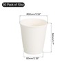 uxcell White Cup Paper Coffee Cups, 50 Pack 10 Oz