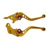 Gold CNC 6 Position Shorty Brake Clutch Lever for Honda